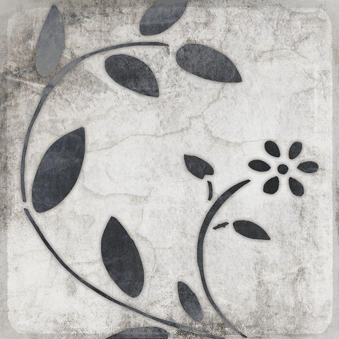 Leaf Pattern Black Modern Wood Framed Art Print by LightBoxJournal