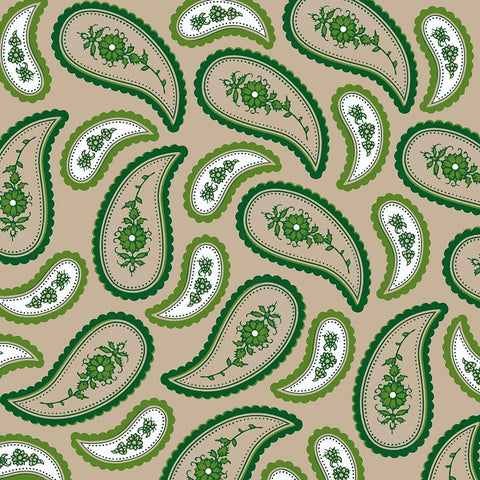 Camo Paisley 1 Black Modern Wood Framed Art Print by LightBoxJournal