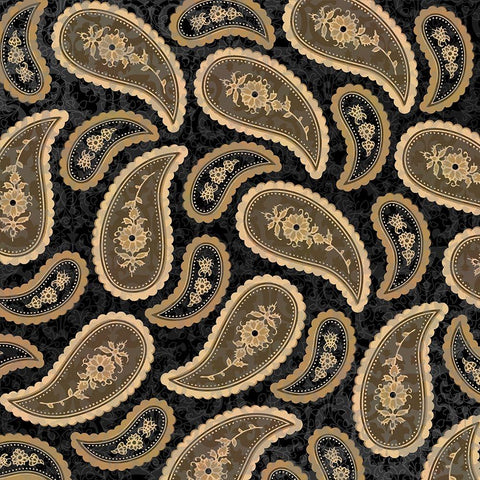 Camo Paisley 4_texture 5 Black Modern Wood Framed Art Print by LightBoxJournal