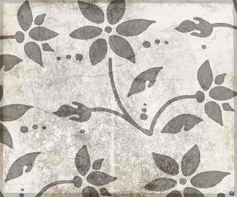 Decorative Pattern 3 White Modern Wood Framed Art Print with Double Matting by LightBoxJournal