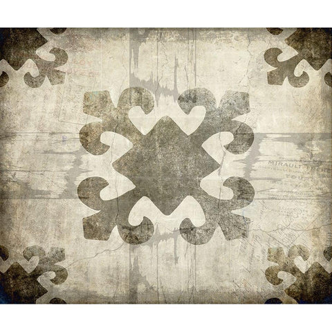 Decortive Pattern 4 B White Modern Wood Framed Art Print by LightBoxJournal