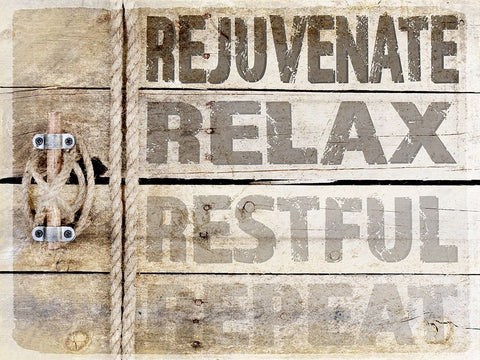 Country Sea Sign 1 Black Ornate Wood Framed Art Print with Double Matting by LightBoxJournal