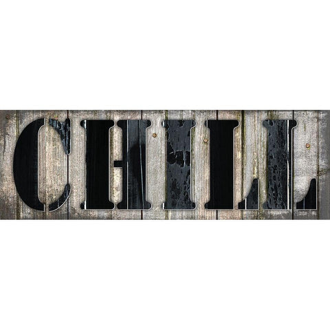 Country Sign 1 Black Modern Wood Framed Art Print with Double Matting by LightBoxJournal