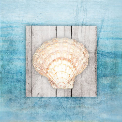 Framed Gypsy Sea V2 4 Black Ornate Wood Framed Art Print with Double Matting by LightBoxJournal