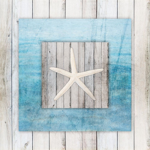 Framed Gypsy Sea V3 1 White Modern Wood Framed Art Print with Double Matting by LightBoxJournal