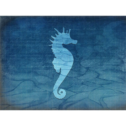 Gypsy Blue Cyanotype V5 Gold Ornate Wood Framed Art Print with Double Matting by LightBoxJournal