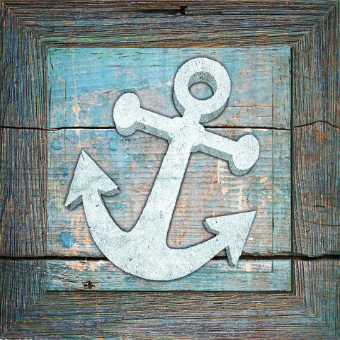 Gypsy Sea Blue Framed 1 Black Ornate Wood Framed Art Print with Double Matting by LightBoxJournal
