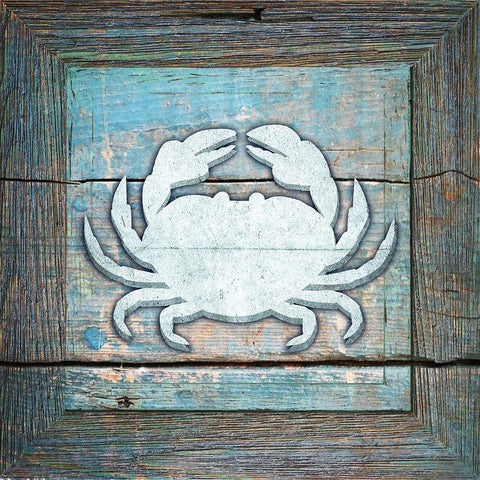Gypsy Sea Blue Framed 4 White Modern Wood Framed Art Print by LightBoxJournal