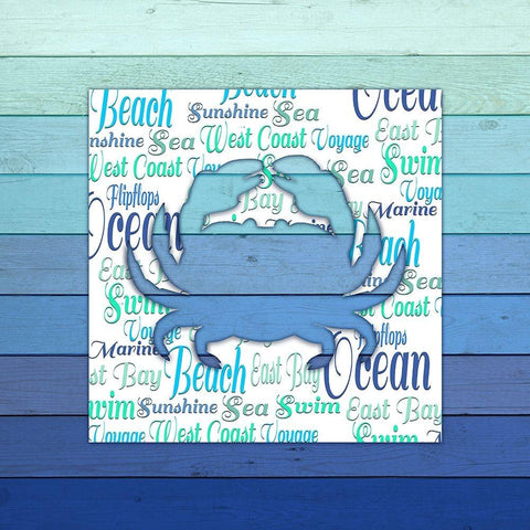 Gypsy Sea Blue V4 3 Black Modern Wood Framed Art Print by LightBoxJournal