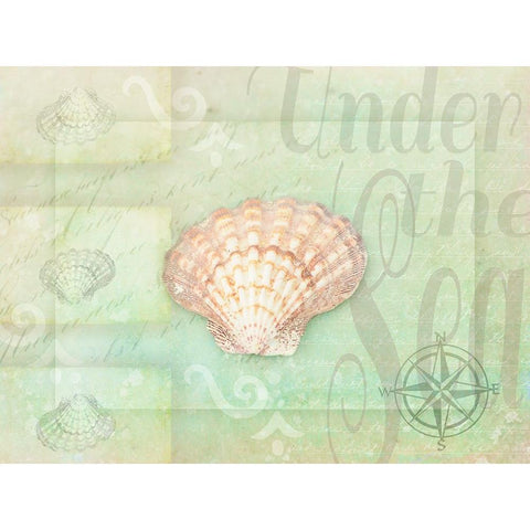 Gypsy Sea Green 1 White Modern Wood Framed Art Print by LightBoxJournal