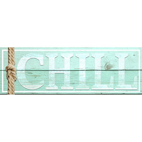 Gypsy Sea Sign V1 3 Black Modern Wood Framed Art Print with Double Matting by LightBoxJournal