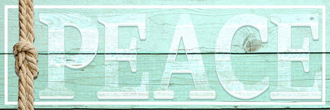 Gypsy Sea Sign V1 4 White Modern Wood Framed Art Print with Double Matting by LightBoxJournal