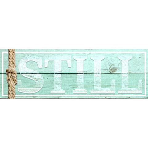 Gypsy Sea Sign V1 5 Gold Ornate Wood Framed Art Print with Double Matting by LightBoxJournal