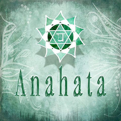 ChakrasYoga_Anahata V4 Black Ornate Wood Framed Art Print with Double Matting by LightBoxJournal