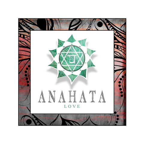 ChakrasYogaFramed_Anahata V2 Black Ornate Wood Framed Art Print with Double Matting by LightBoxJournal