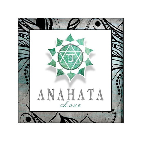 ChakrasYogaFramed_Anahata V3 Gold Ornate Wood Framed Art Print with Double Matting by LightBoxJournal