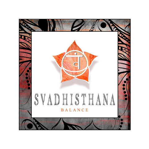 ChakrasYogaFramed_Svadhisthana V2 White Modern Wood Framed Art Print with Double Matting by LightBoxJournal