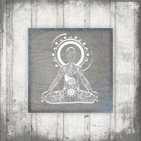 GypsyYoga V1 3 Black Modern Wood Framed Art Print by LightBoxJournal