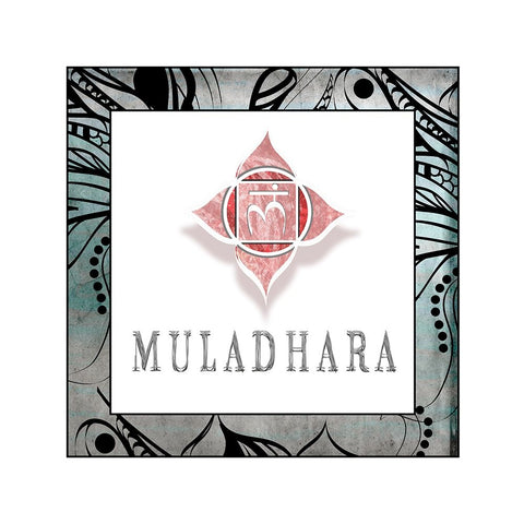 Muladhara_Symbol 4 White Modern Wood Framed Art Print with Double Matting by LightBoxJournal