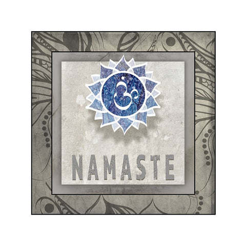 Namaste_Symbol 7_1 Black Ornate Wood Framed Art Print with Double Matting by LightBoxJournal