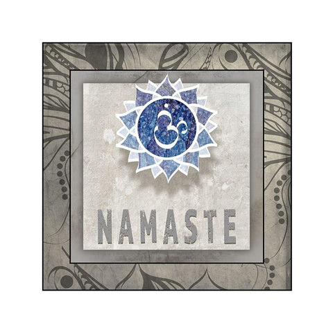 Namaste_Symbol 7_1 Gold Ornate Wood Framed Art Print with Double Matting by LightBoxJournal