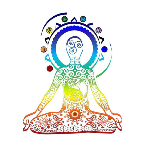 YogaV1 3 Black Modern Wood Framed Art Print by LightBoxJournal