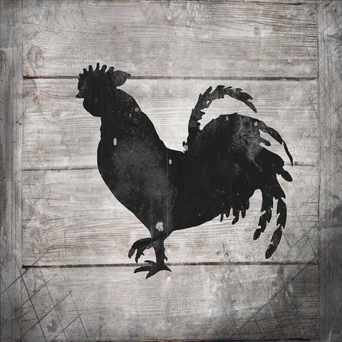 FarmFreshRiseWithTheChickens V2 White Modern Wood Framed Art Print with Double Matting by LightBoxJournal