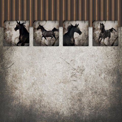 GypsyHorse CollectionSurfacePattern V2 4 White Modern Wood Framed Art Print with Double Matting by LightBoxJournal