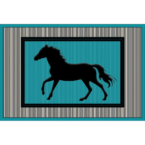 GypsyHorse CollectionSurfacePattern V3 2 Black Modern Wood Framed Art Print with Double Matting by LightBoxJournal