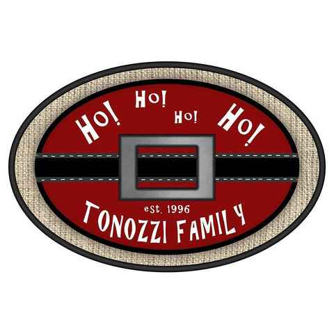 Personalized Christmas Sign V20 V9 Gold Ornate Wood Framed Art Print with Double Matting by LightBoxJournal