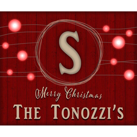 Personalized Christmas Sign V35 V2 Black Modern Wood Framed Art Print with Double Matting by LightBoxJournal