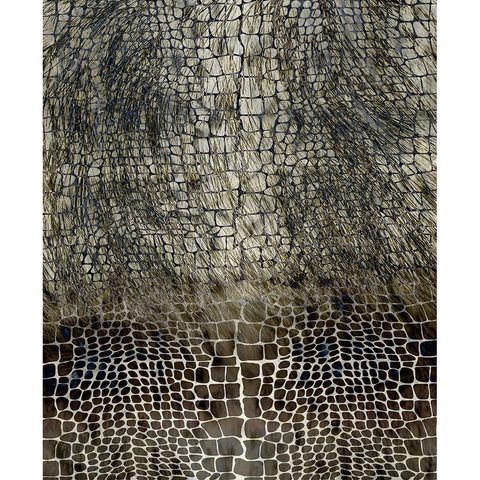 Animal_SurfacePattern V1 3 Gold Ornate Wood Framed Art Print with Double Matting by LightBoxJournal