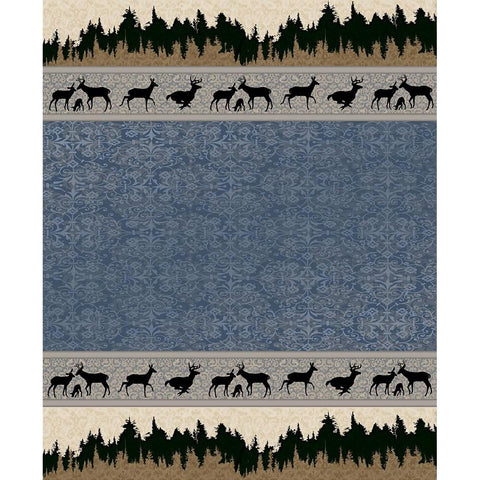 Deer_SurfacePattern V1 6 Black Modern Wood Framed Art Print with Double Matting by LightBoxJournal