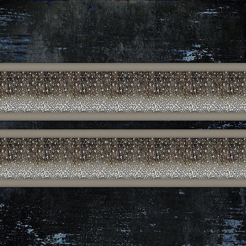 Good Night Moose 2 Surface Pattern 2 Black Modern Wood Framed Art Print with Double Matting by LightBoxJournal