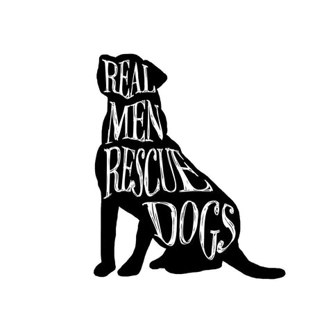 Rescue Dog 2 Black Ornate Wood Framed Art Print with Double Matting by LightBoxJournal