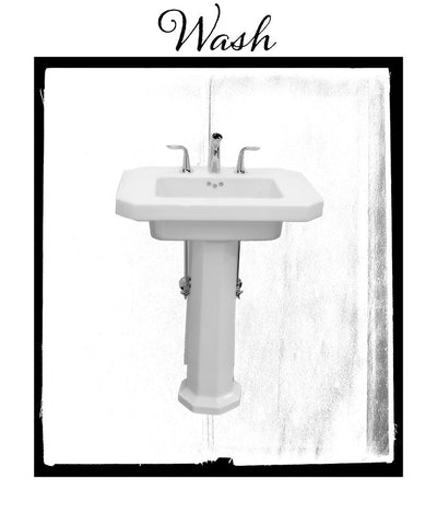 BelovedBath_17 White Modern Wood Framed Art Print with Double Matting by LightBoxJournal