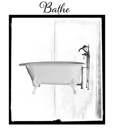 BelovedBath_18 White Modern Wood Framed Art Print with Double Matting by LightBoxJournal