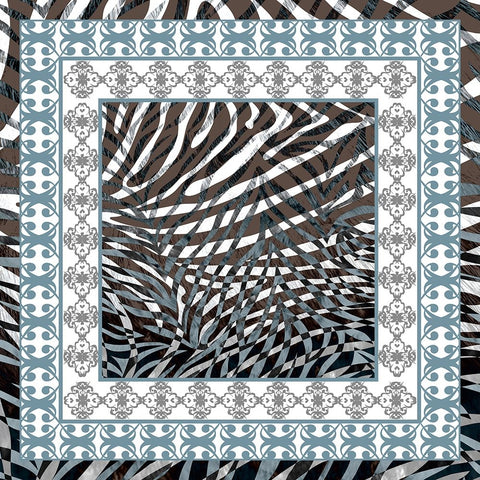 Bandanna B Black Ornate Wood Framed Art Print with Double Matting by LightBoxJournal