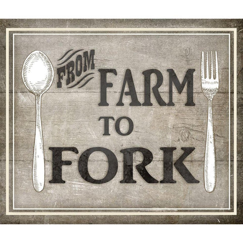 Farm to Fork BK Black Modern Wood Framed Art Print by LightBoxJournal