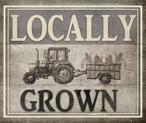 Locally Grown_TRACTOR Black Ornate Wood Framed Art Print with Double Matting by LightBoxJournal