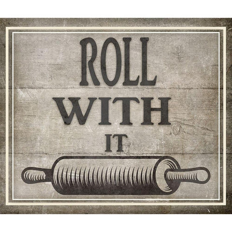 Roll With It BK White Modern Wood Framed Art Print by LightBoxJournal