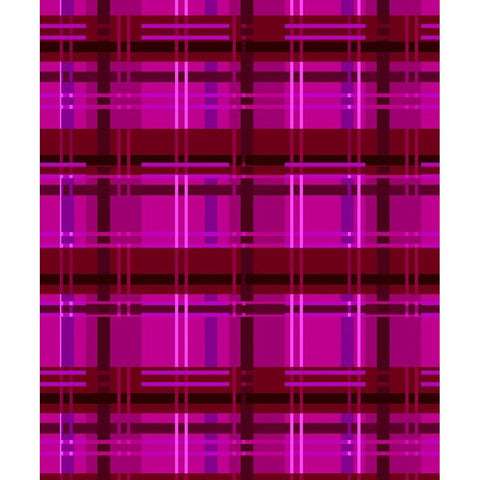 Minimalist Magenta Plaid Design 01 White Modern Wood Framed Art Print by LightBoxJournal