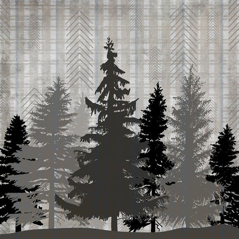 Blue Bear Lodge Sign 06 White Modern Wood Framed Art Print with Double Matting by LightBoxJournal