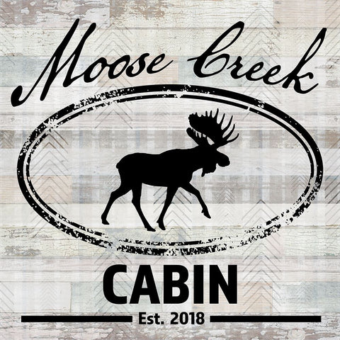 Blue Bear Lodge Sign 07 Black Ornate Wood Framed Art Print with Double Matting by LightBoxJournal