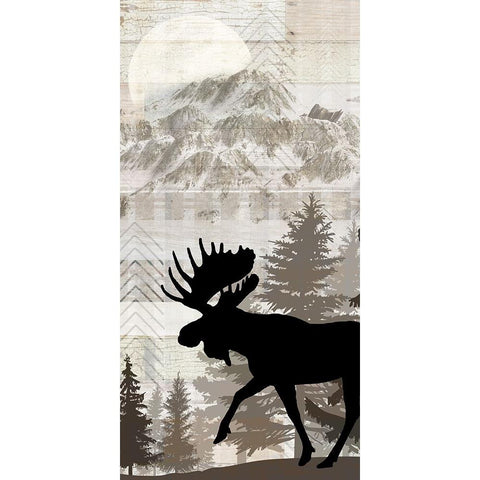 Blue Bear Lodge Sign 017 White Modern Wood Framed Art Print by LightBoxJournal