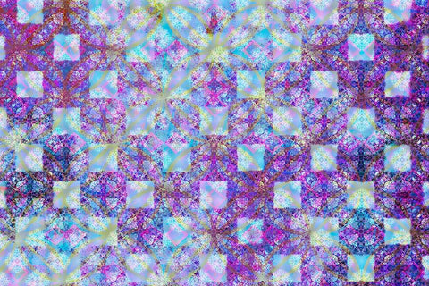 Cherry Blu Pattern 05 White Modern Wood Framed Art Print with Double Matting by LightBoxJournal