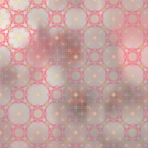 Pinky Blossom Pattern 02 White Modern Wood Framed Art Print with Double Matting by LightBoxJournal