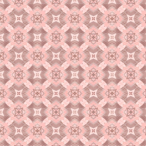 Pinky Blossom Pattern 03 White Modern Wood Framed Art Print with Double Matting by LightBoxJournal