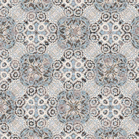 Junk Gypsy Pattern 01 Black Modern Wood Framed Art Print with Double Matting by LightBoxJournal