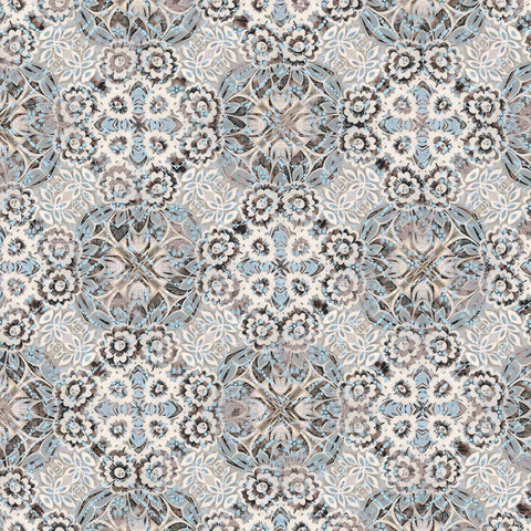 Junk Gypsy Pattern 01 White Modern Wood Framed Art Print with Double Matting by LightBoxJournal